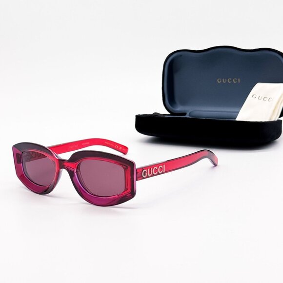 NEW GG1719S 004 GUCCI WOMEN PINK SUNGLASSES GUCCI - Picture 2 of 10